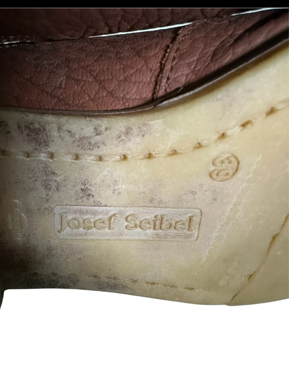 Josef Seibel Brown Pebbled Leather Chelsea Ankle Boots Comfort Booties EU 39